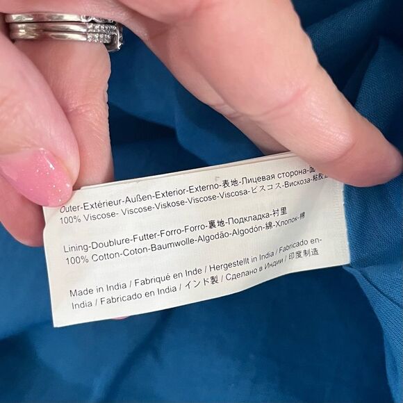 Modcloth Fever London Mariposa Blue Patterned Butterfly Net Printed Skirt US 10 - Picture 10 of 10